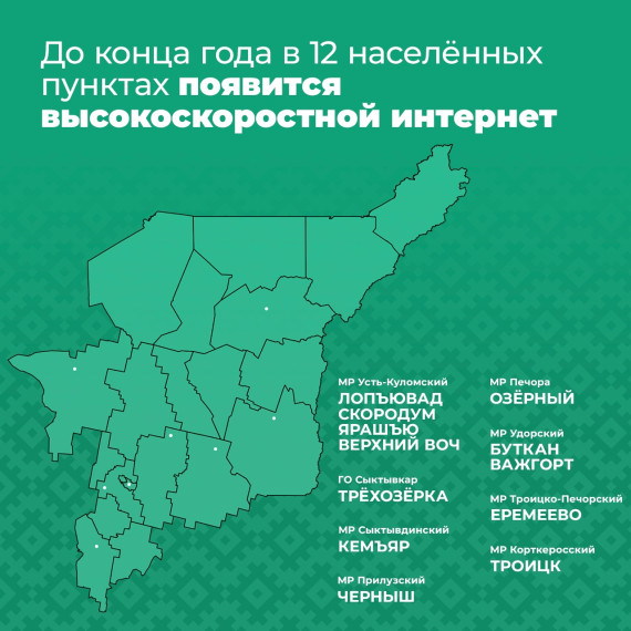 4 населённых пункта Усть-Куломского района получат связь в 2025 году👍🏼. 4 населённых пункта Усть-Куломского района получат связь в 2025 году👍🏼.